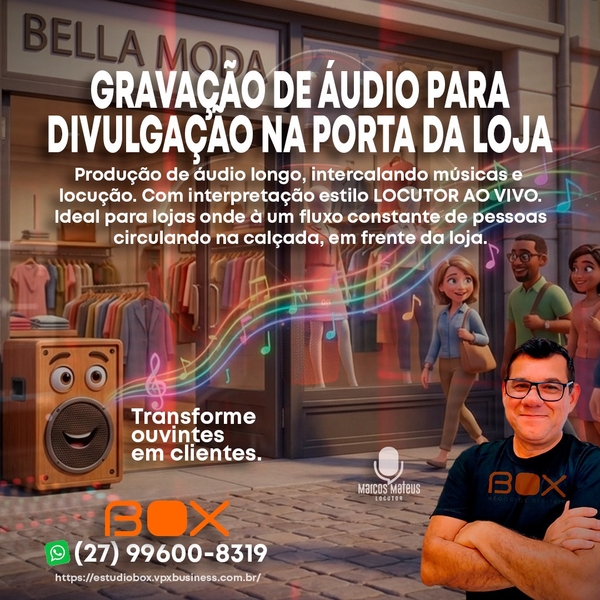 Gravação de Áudio para Carro de Som