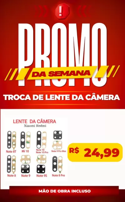 Troca de Lente da Câmera Xiomi Redmi