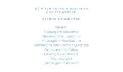 Massagem Relaxante e Terapêutica