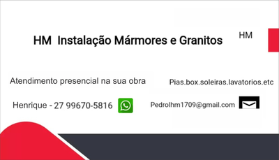 HM Instalações Mármores Granitos