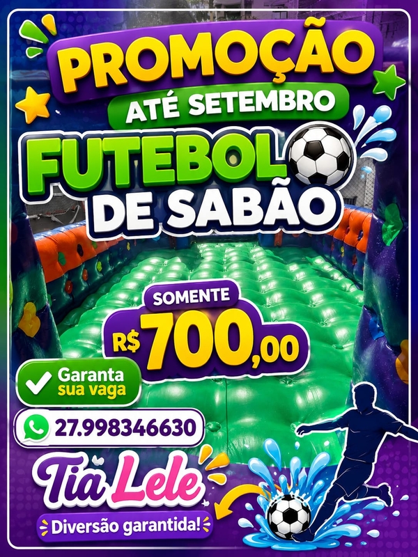 Aluguel de Futebol de Sabão