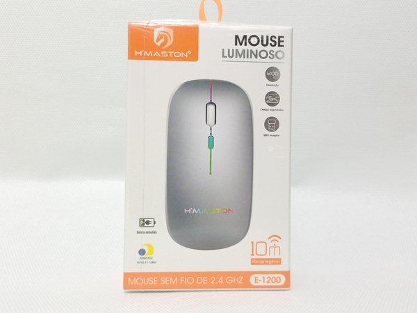 Mouse Luminoso e Silencioso