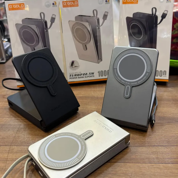 Power Bank Com Suporte 10.000 Mah - Com Tecnologia MagSafe