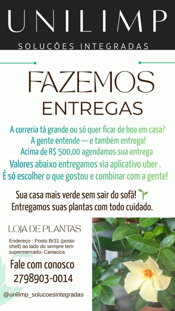 FAZEMOS ENTREGAS