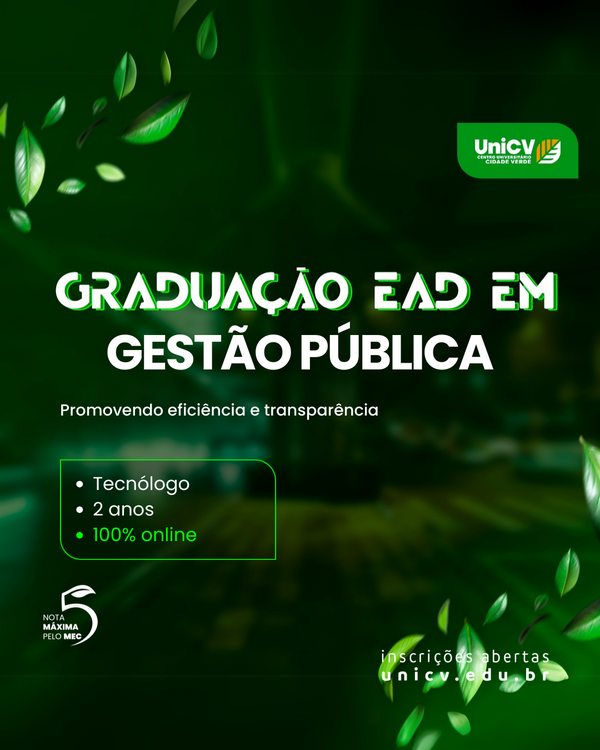 GRADUAÇÃO EAD TECNÓLOGO SEGURANÇA PÚBLICA