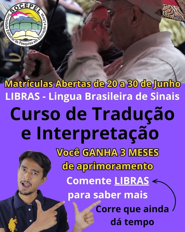 CURSO DE EXTENSÃO: LIBRAS DE TRADUÇÃO e INTERPRETAÇÃO