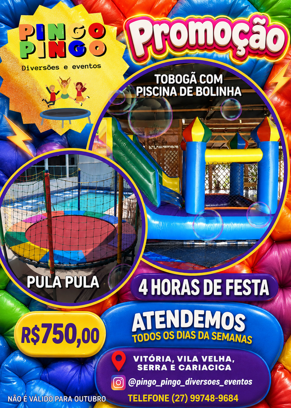 Tobogã Com Piscina de Bolinha e Pula Pula Kit