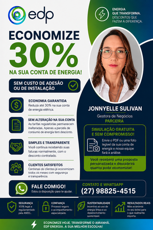 Energia Renovável 30% de Desconto
