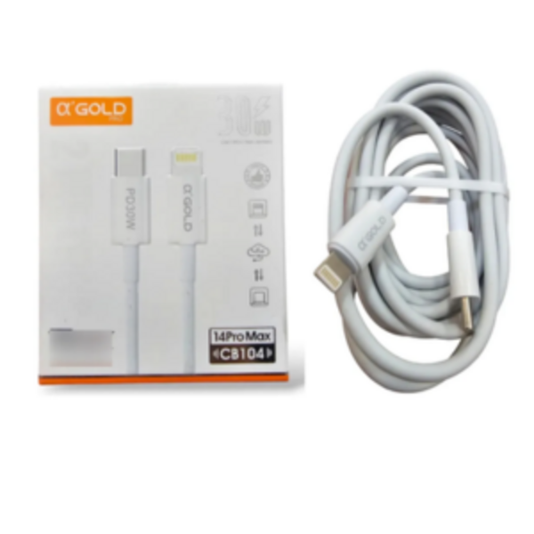 Cabo Para Carregamento Rápido Turbo 14 Pro Max - Lightning