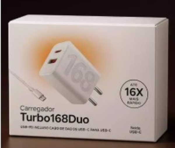 KIT Carregador Turbo 168 Duo Para Xiaomi - 16 X Mais Rápido !!